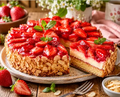 Erdbeerkuchen