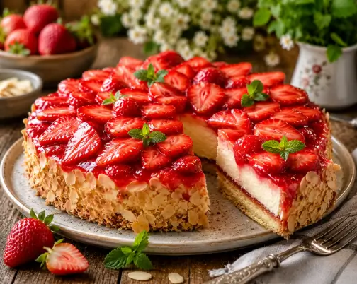 Erdbeerkuchen
