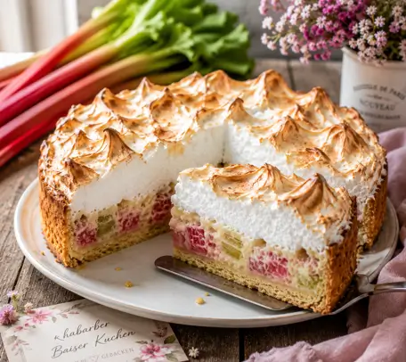 Rhabarberkuchen-mit-Baiser-Rezept